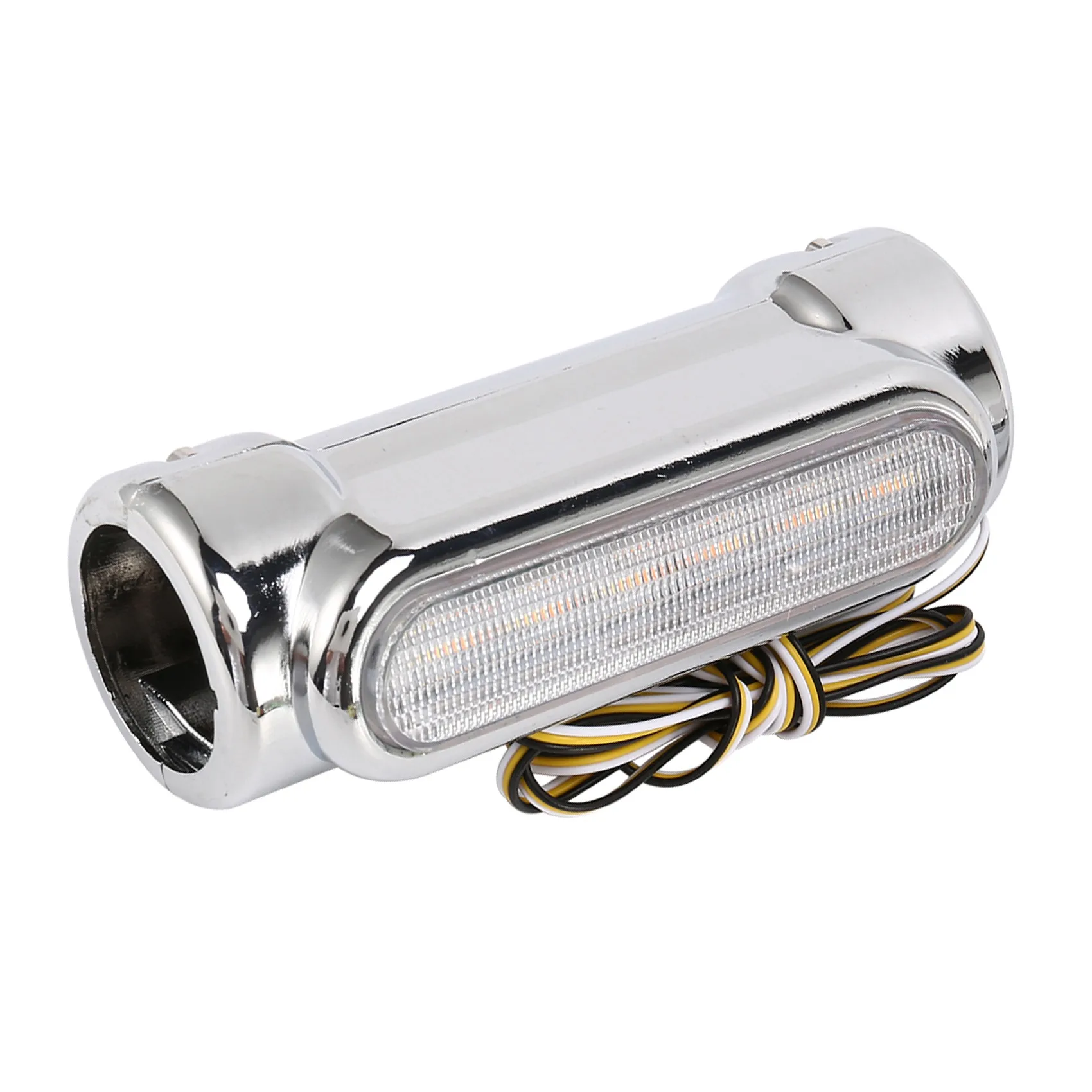 Compatible Motorcycle Led Highway Bar Switchback Driving Light/Turn Signal Light For Harley(Silver) view 5