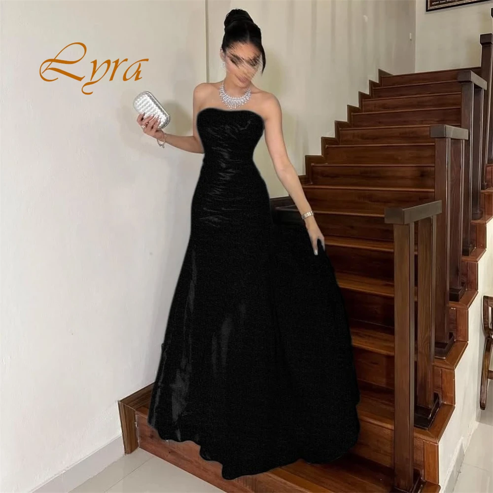 Vestido de noite de cetim sem alças temperamento personalizado elegante sem mangas falta vestidos de baile formais vestidos de baile para mulher