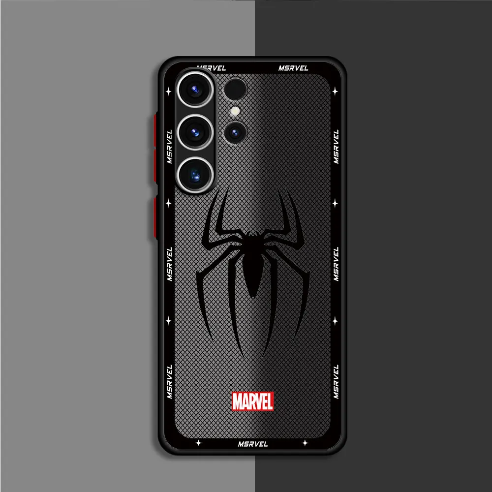 Luxury Marvel Spider Man Case for Samsung Galaxy A72 A22 A54 A34 A24 A14 A33 A73 A23 A52 5G A32 A13 A53 Luxury Soft Capa Cover