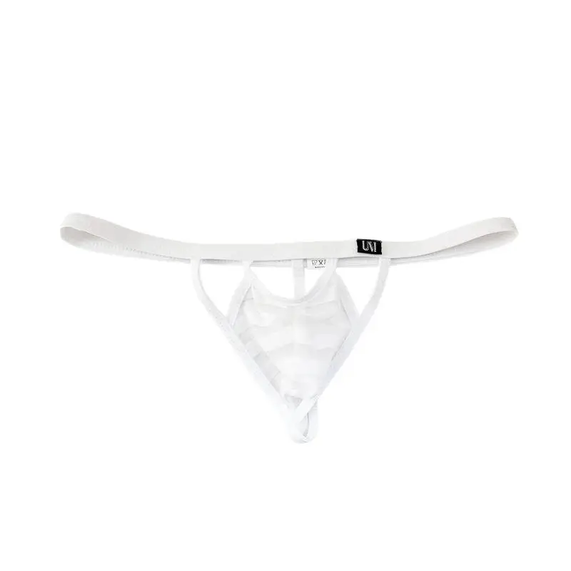 New See-through Mesh Low Rise Mens T-Back Thong Thin Stretch Soft Breathable Lightweight Sexy Underwear