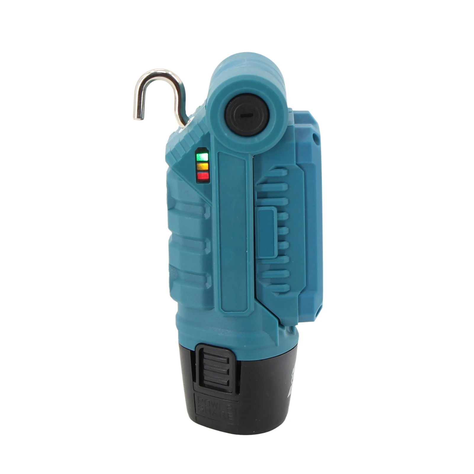 ไฟทำงาน LED 12V MAX 180 °   โคมไฟพับได้ 2 ระดับความสว่างพร้อมจอแสดงผลพลังงานแบตเตอรี่พร้อมตะขอแขวนและด้านหลังแบบแม่เหล็ก