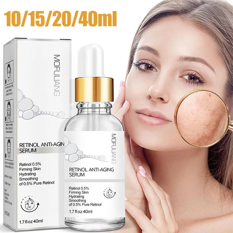 Retinolanti-aging removal of wrinkle serum lift whitening facial skin faded eye fine lines and moist facial essence10/15/20/40ml