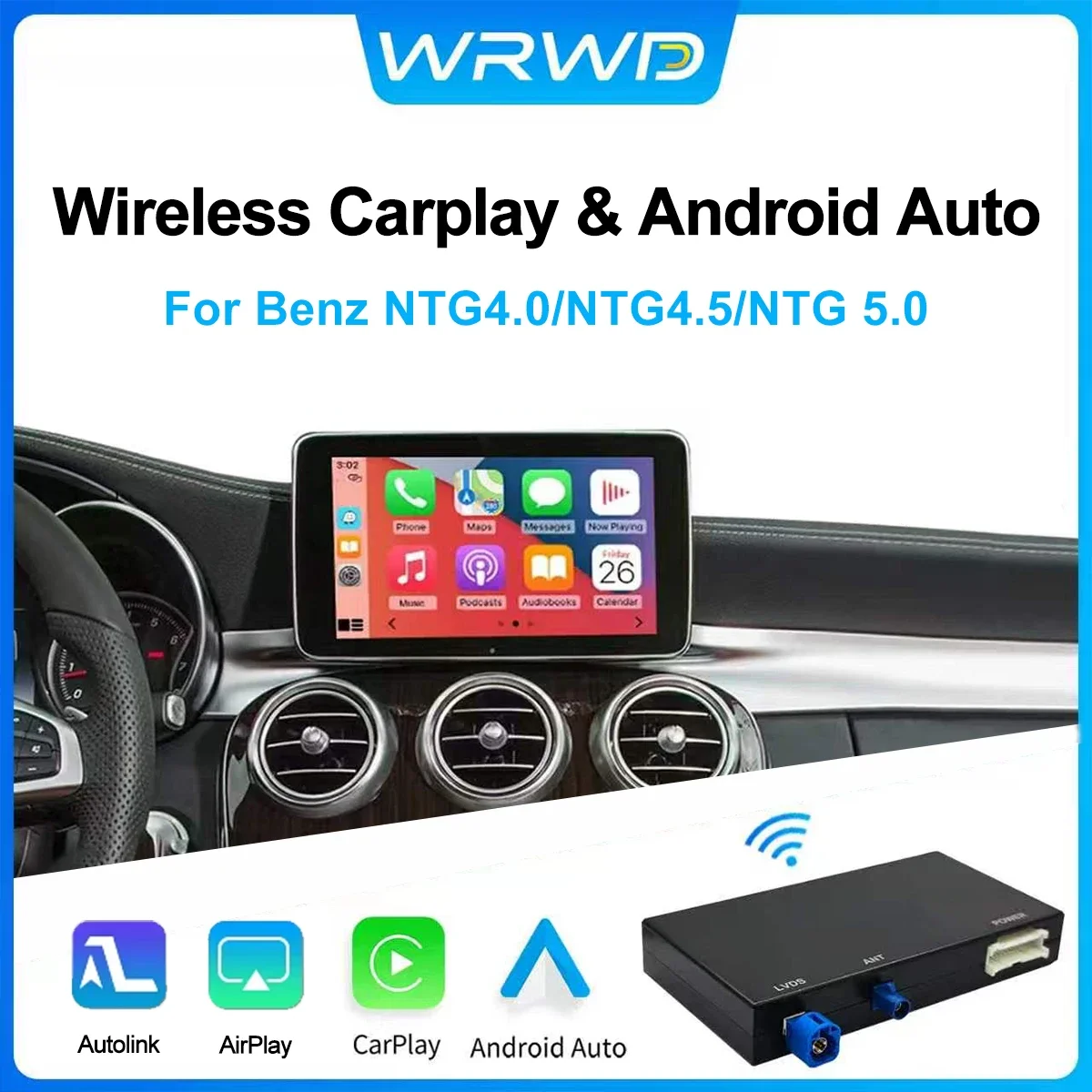 Wireless Carplay And Android Auto Integration for Benz NTG4.0 NTG4.5 NTG5.0 - Hands-Free Driving Experience