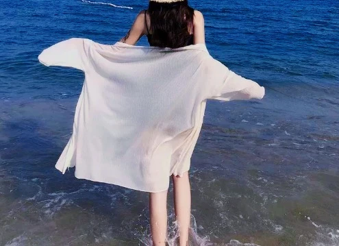 Women's clothing 2026 New style Casual women's bikini beach blouse,For Customized Products, Please Contact Us