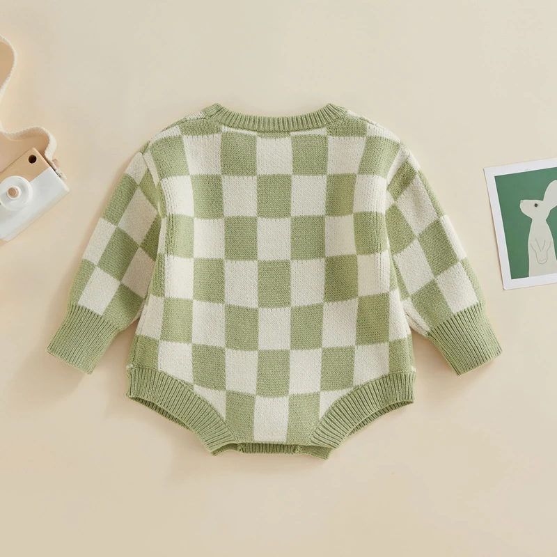 Baby Boy Girl Chunky Sweater Oversized Knit Romper Sweatshirt  Pullover Infant Warm Fall Winter Clothes