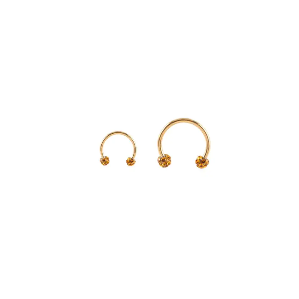 Hip Hop Nose Cuff Women Diamond U Shape Earrings Body Jewelry Septum Rings Piercing Nose Ring Stainless Steel