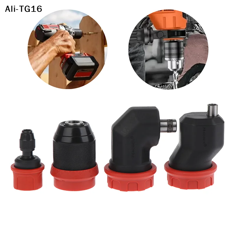 【A16h】Quick-Release Drill Conversion Chuck For 6.35mm Hex Bits Compatible With Corded And Cordless Electric Drills