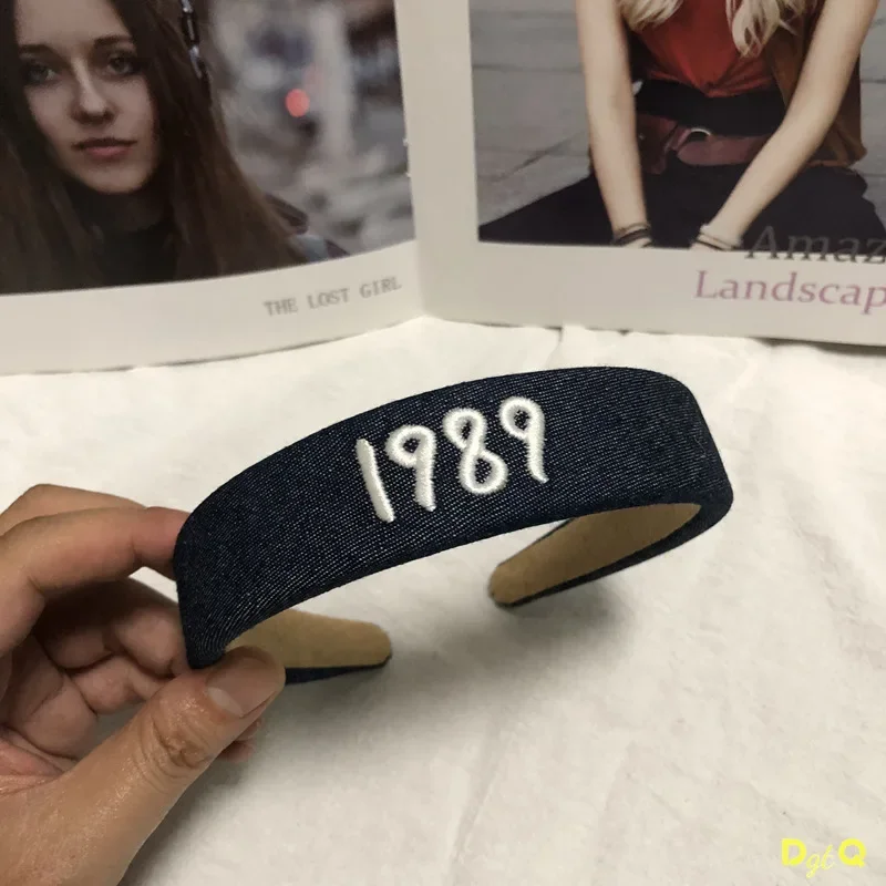 DGTQYQ المطرزة 1989 كاوبوي أنيقة عقال عقال الضغط حزام الشعر الإناث عطلة إكسسوارات الشعر