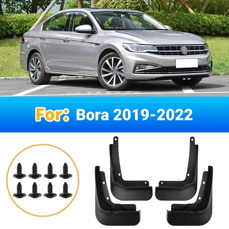 Mudguards FOR VW Volkswagen Bora 2019-2022 Automotive Fender Mudguard Vehicle Exterior Decor ABS Material Protective Accessories