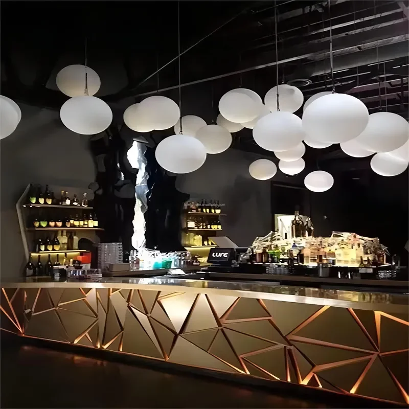 Contemporary Style Artificial Salad bar Display Counter Simple Beer Drinking Cafe bar Counter Design Juice bar Counter