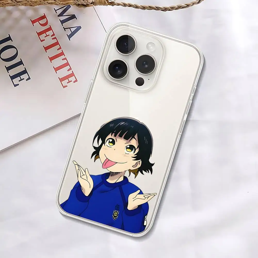 Coque de téléphone Cool avec serrure bleue, étui souple et Transparent résistant aux chocs pour IPhone 17,16,15,14,13,12,11 Pro Max, Mini et Plus