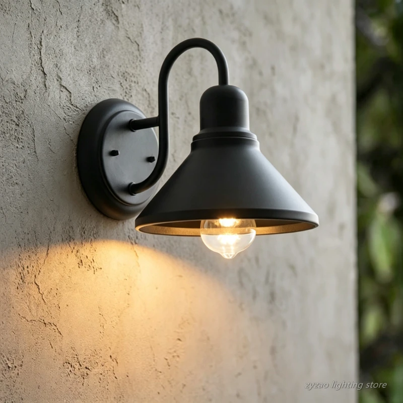 

American Vintage Outdoor Wall Lamp Industrial Style Hotel Guesthouse Courtyard Balcony Stairway Corridor Exterior Wall Light