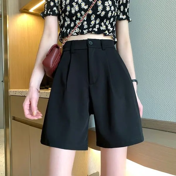 Casual Wide Leg Pants Women plus Size Summer New Korean Loose Straight  Ruffle Splicing Nine Points Long Trousers