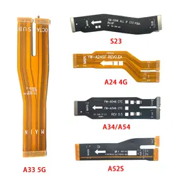 Anakart bağlamak şerit LCD ekran USB konektörü ana kurulu Flex kablo Samsung için A52S A34 A54 A33 5G A24 4G S23