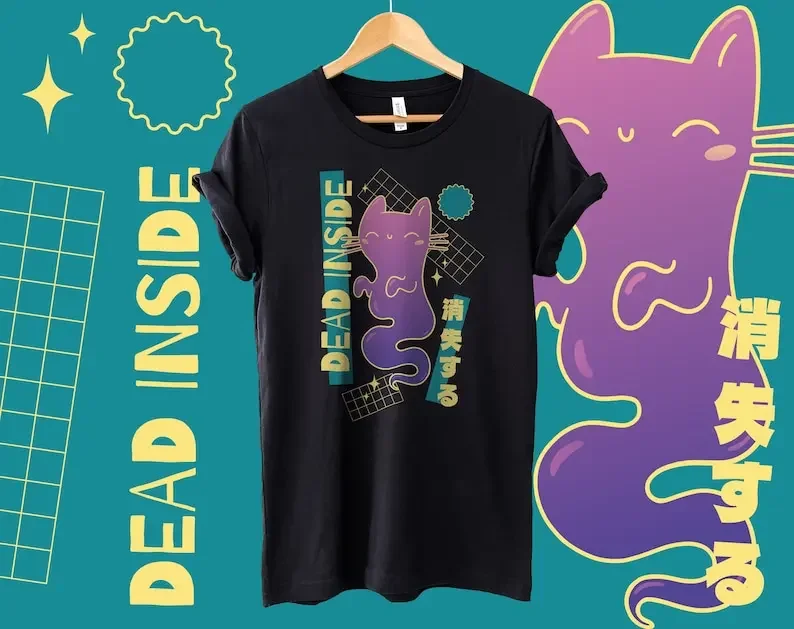 

Yami Kawaii Pastel Goth Tee - Vaporwave Kawaii Pastel Goth Y2K Clothing