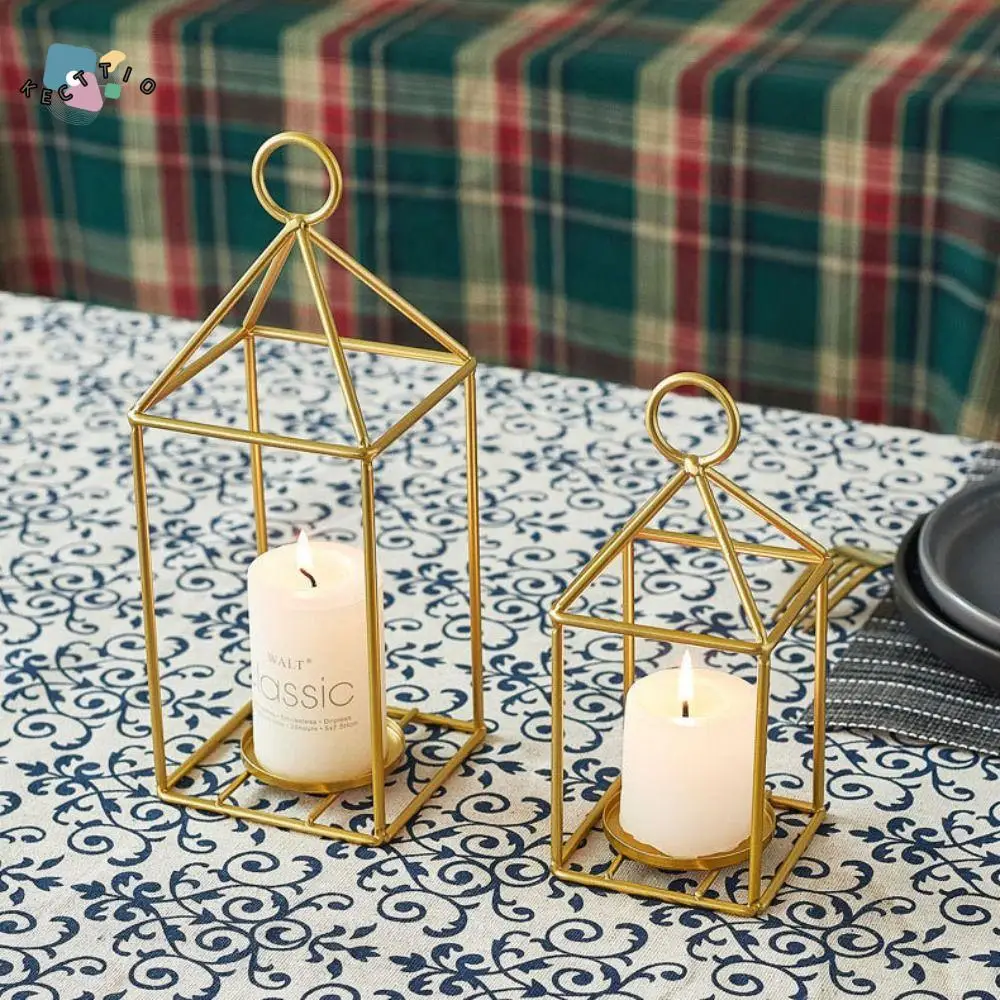 

Nordic Style Iron Candle Holder Minimalist Delicate Aromatherapy Candle Stand Creative Art Candlestick Home