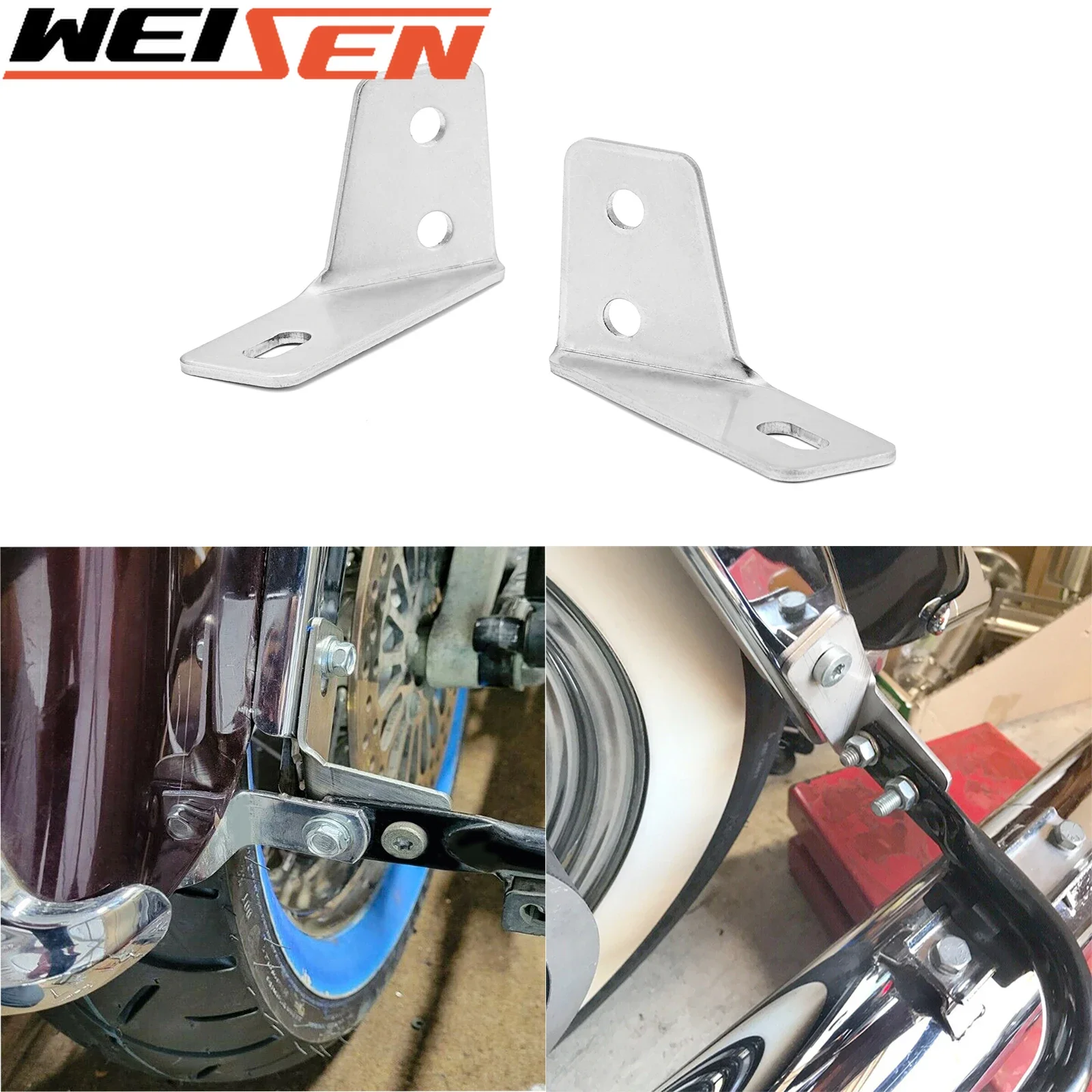 

Motorcycle Accessories For Harley-Davidson Touring FLHT Right & Left Side Broken Fender Struts Plate Saddlebag Support Bracket