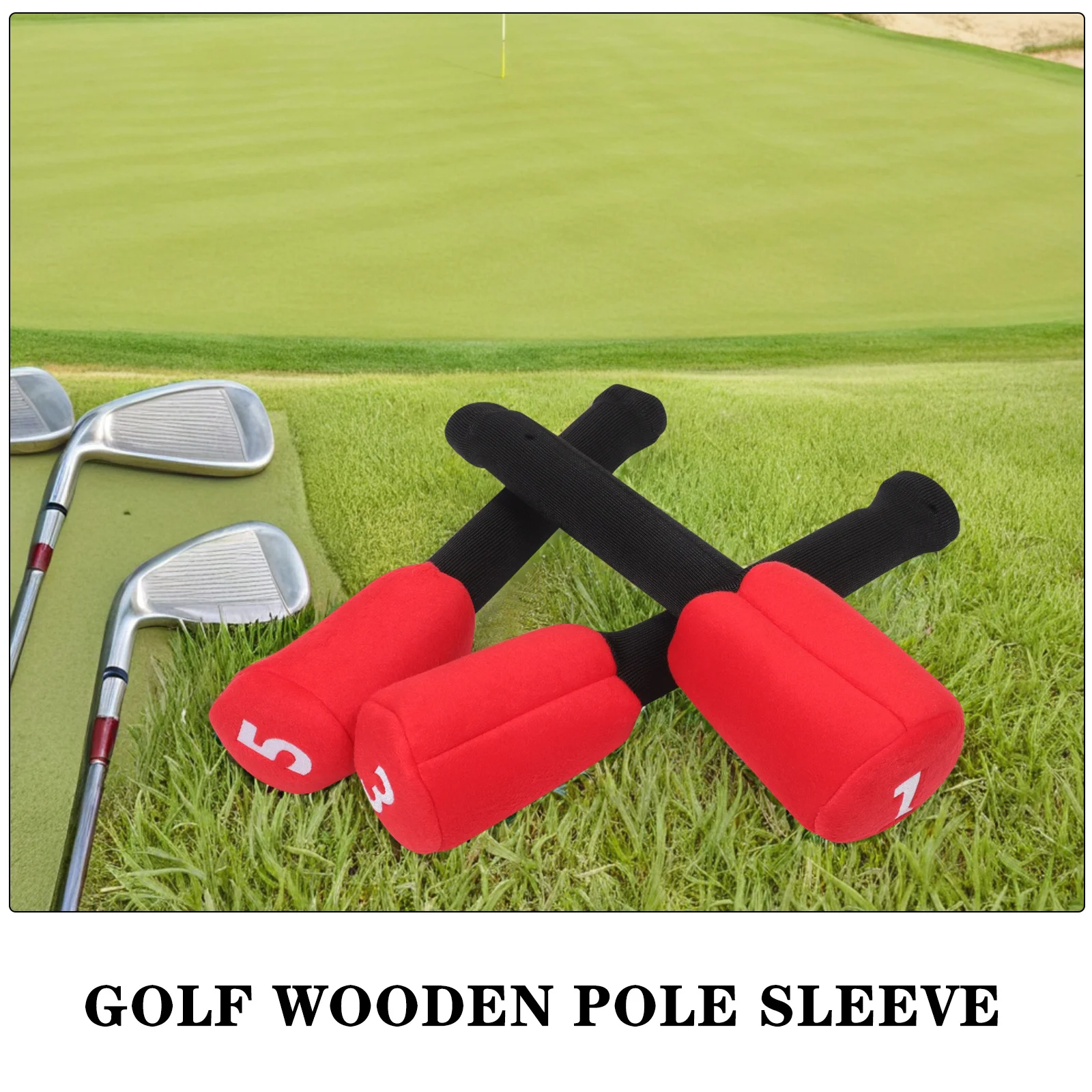3 قطعة أغطية رأس الجولف عدد السائق الممر الخشب مطرقة مضرب يغطي واقية نادي والعتاد اكسسوارات الغولف مجموعة غطاء الرأس