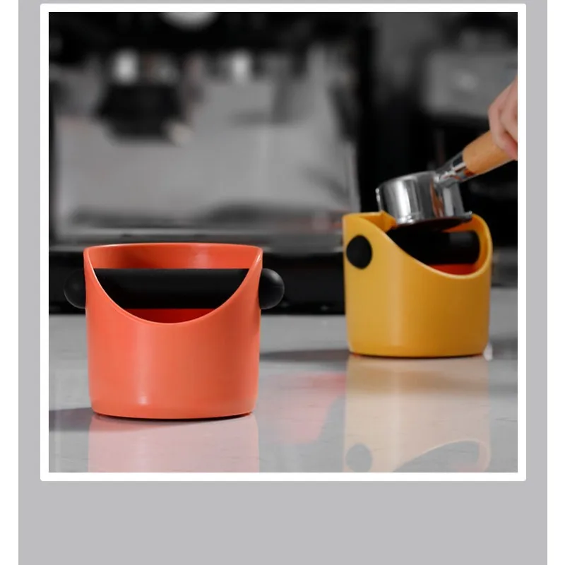 Semi-automatic Coffee Machine Mini Powder Bucket Knock-out Box Thickened Plastic Household Coffee Round Powder Bucket Storage