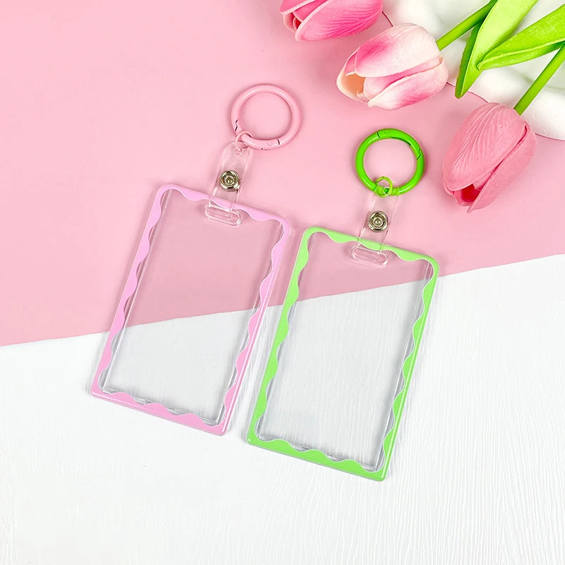 Soporte de acrílico para sesión fotográfica Kpop, funda transparente de 3 pulgadas para tarjeta Idol, fundas para fotos, funda para tarjeta de autobús, Protector de fotos para estudiantes