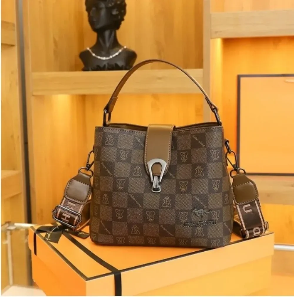 حقيبة دلو كلاسيكية جديدة متعددة الاستخدامات للنساء، حقيبة كتف وحقيبة يد أنيقة بتصميم فريد، حقيبة كروس #6