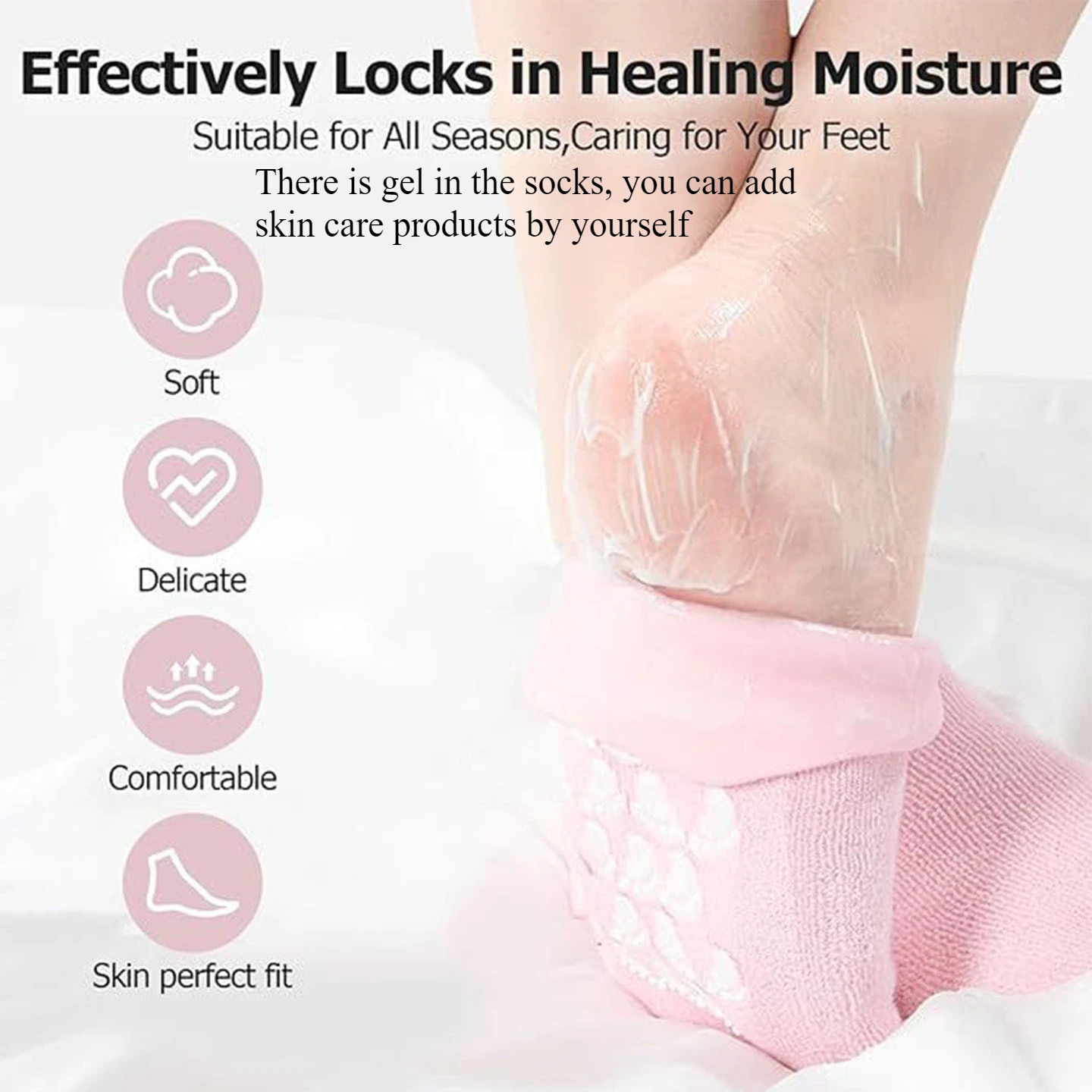 سبا جل قناع القدمين العناية بالقدم قناع القدم غطاء هلام الجوارب زيت طبيعي ترطيب الجوارب ترطيب يحسن جفاف وتكسير