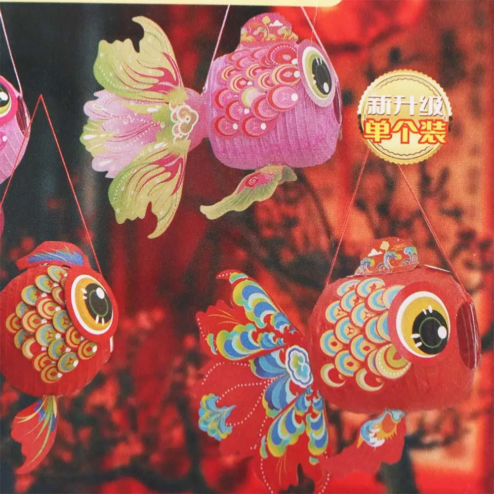 Goldfish Goldfish Lantern Glowing Handmade Mid-Autumn Festival Lantern DIY DIY Handcrafts Paper Chinese Glowing Lantern