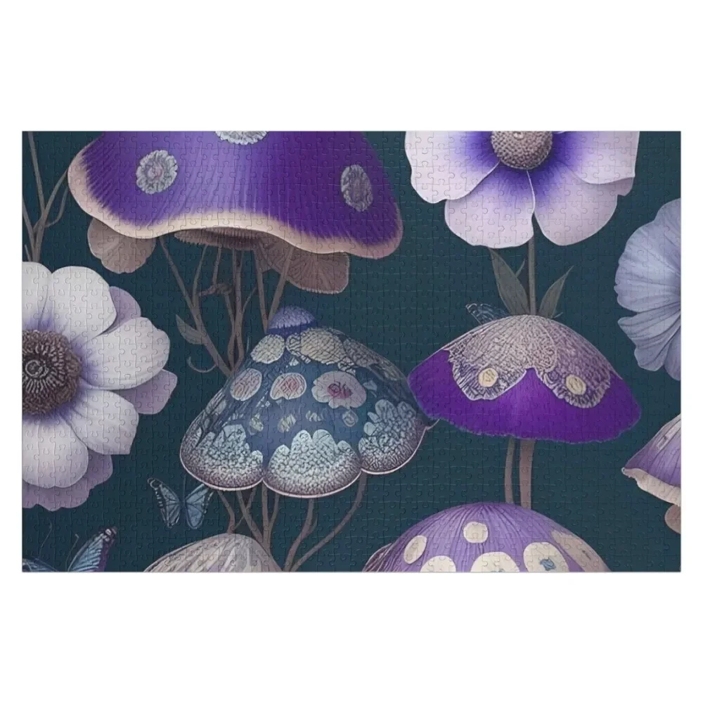 

Пазл «Грибы, бабочки и цветы» на заказ, деревянное имя, деревянное животное, персонализированный пазл