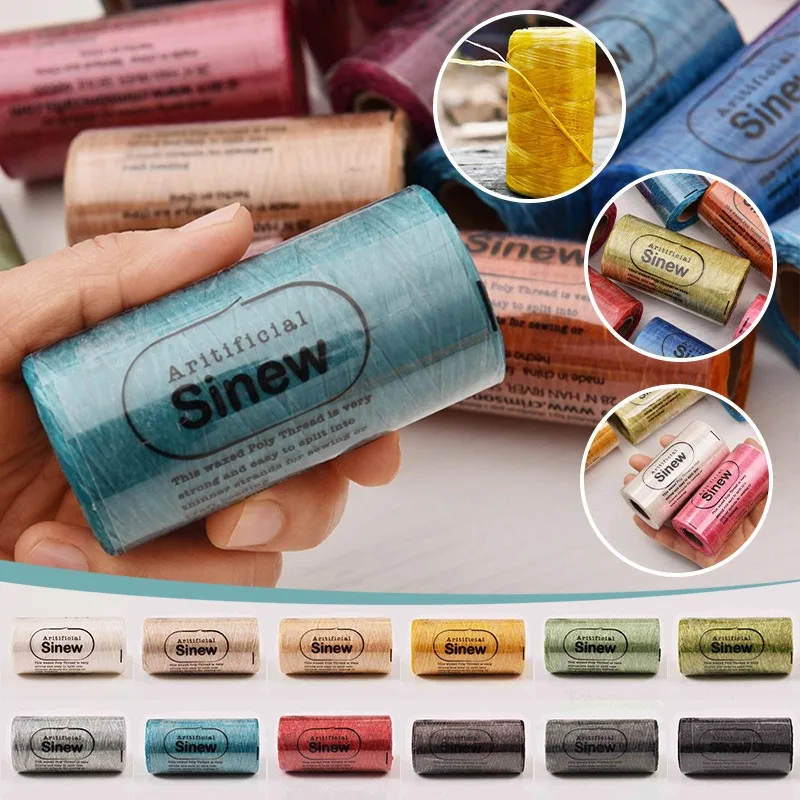 100 Yards 3mm Artificial SINEW Thread Robust & Strong Perfect For Arrow Making Dream Catcher Making Leather Sewing Work Outdoor