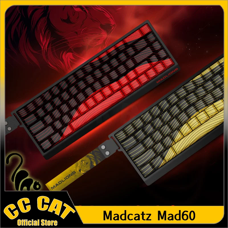 Madcatz Mad68 HE 기계식 키보드, 마그네틱 스위치, 유선 게임 키보드, Mad60he, Rgb Madlions Mad60 키보드