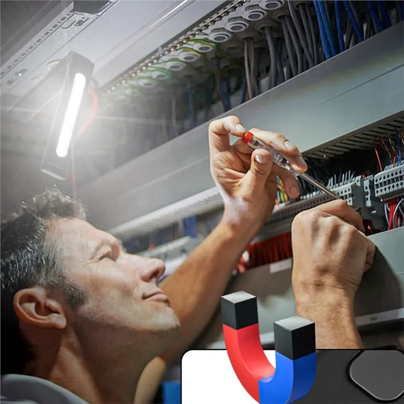 ABZC-Multi-Function Led Work Light Folding Charging Cob Magnet Tent Light Outdoor Flashlight Car Repair Light