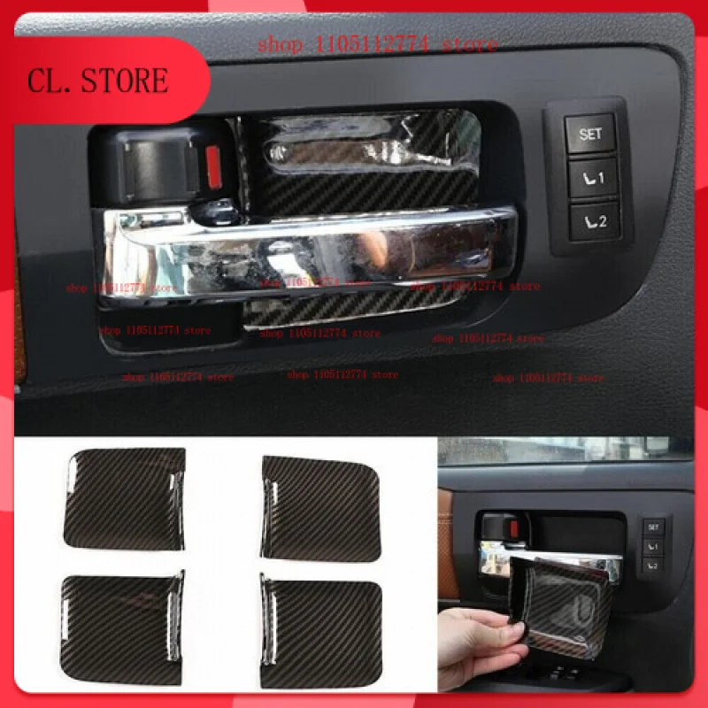 

Крышка чаши ручки двери из углеродного волокна ABS для T@yota/Tundr@ 2014-2021