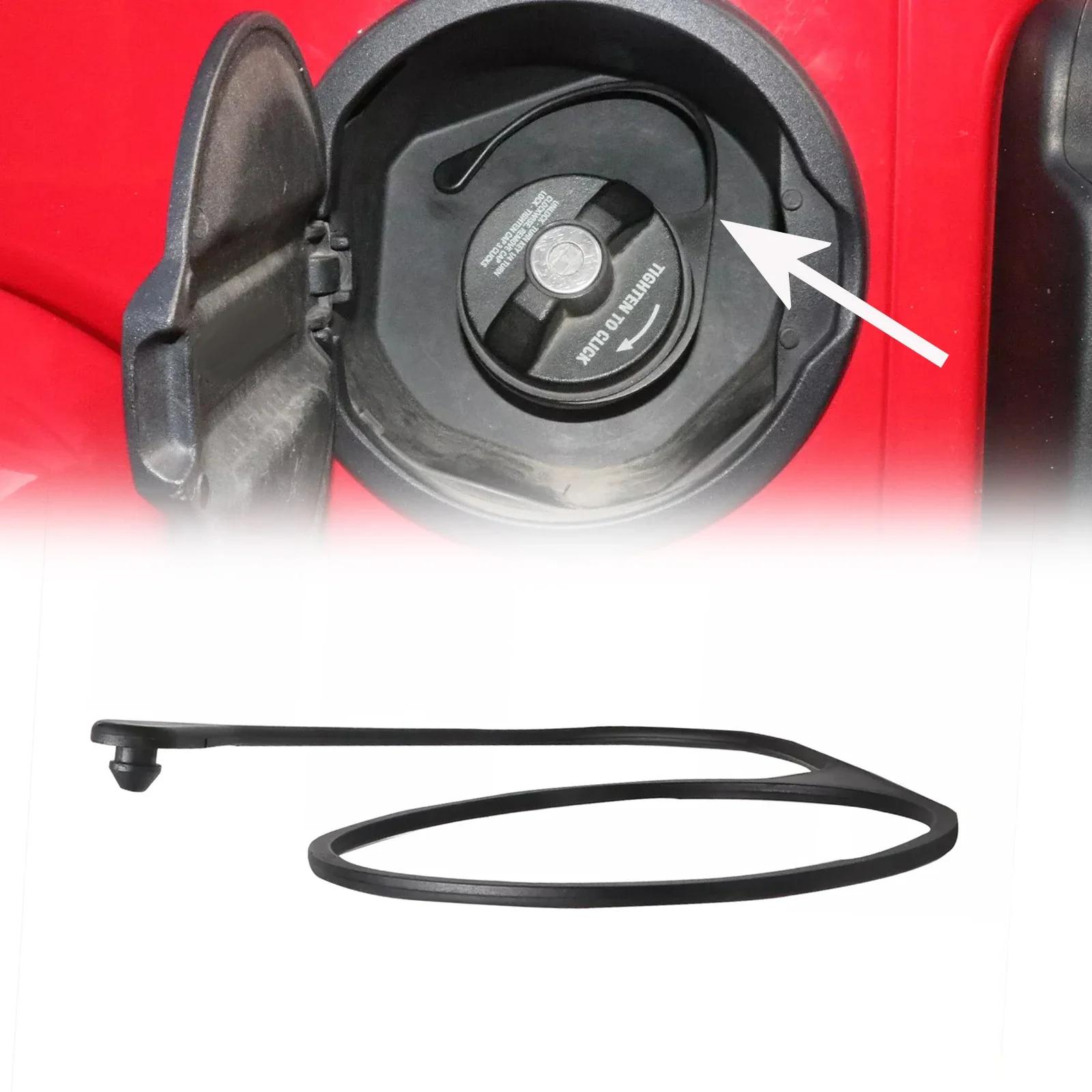 Sleek Design Fuel Filler Gas Cap Cord Compatible with All For Jeep For Wrangler JL JT Models from Year 2018 Onward