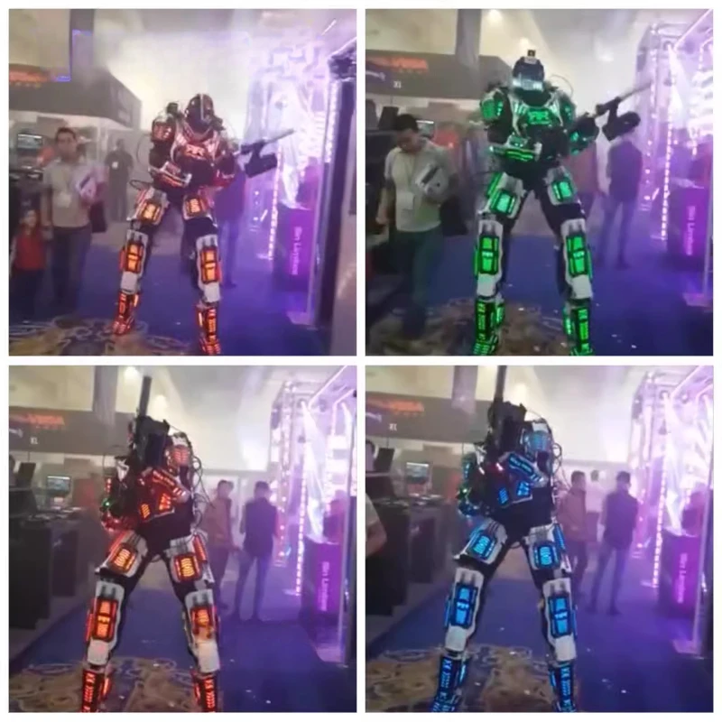 LED Luminous Robot Transformers Electric Light Man Luminous Suit Futuristic Technology Suit Mall Stage Performance Personal Show