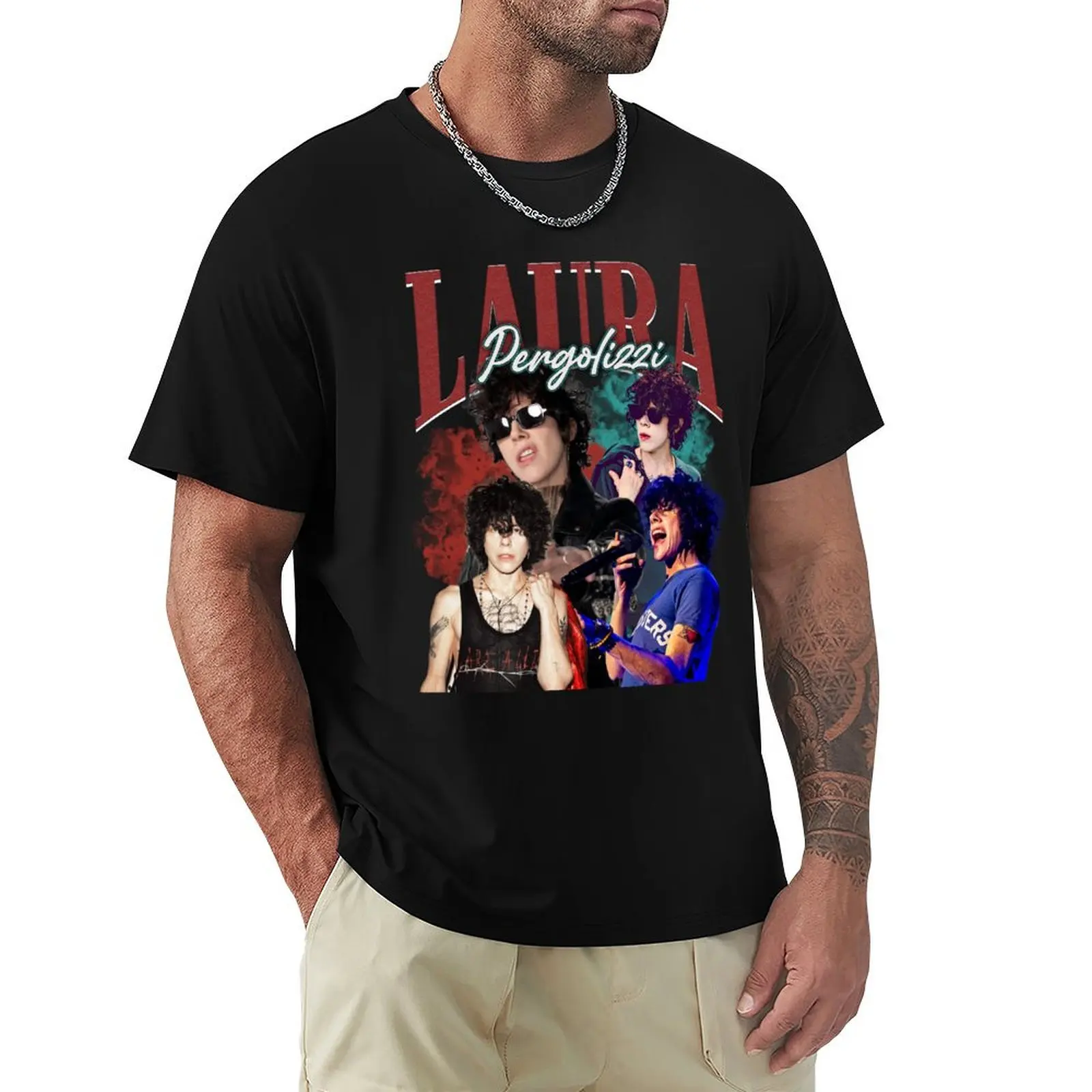 RETRO LP Laura Pergolizzi T-Shirt man t shirts for men casual T-Shirt