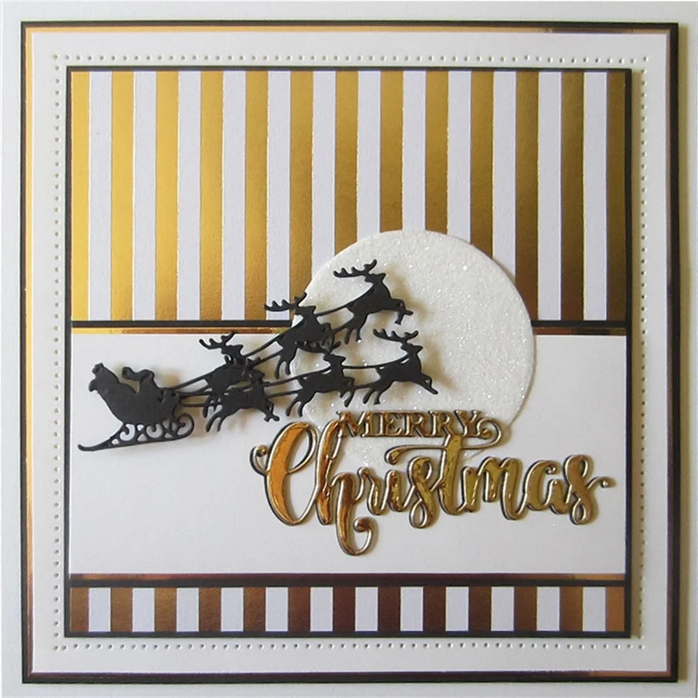 Merry Christmas Sentiments Various Styles Metal Cutting Dies For DIY Scrapbooking Embossed Decoration Craft Card Making