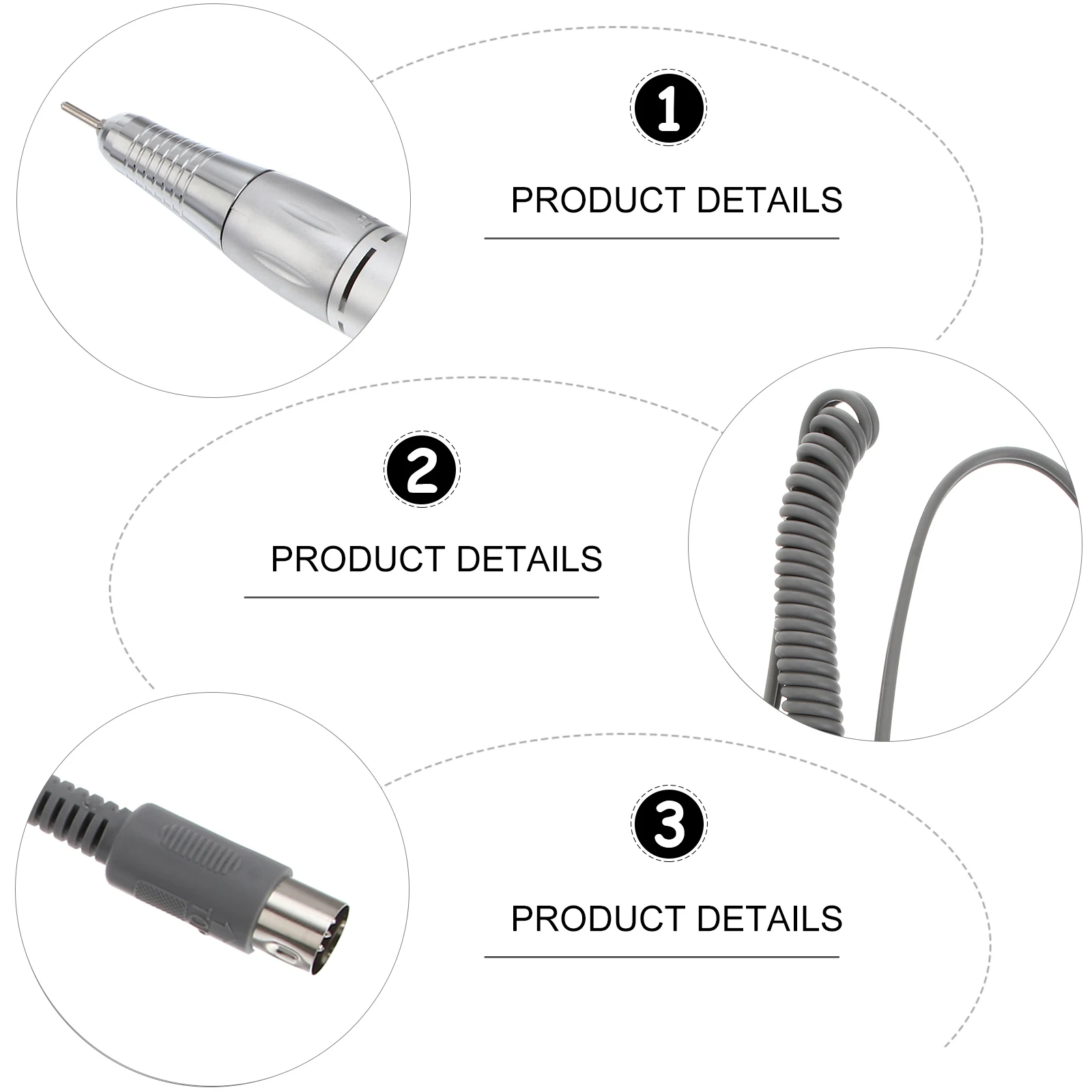 Elektrische nagelboor Handstuk Gladde trillingen Laag hittegeluid Geweldige ervaring Manicure Pedicure 202