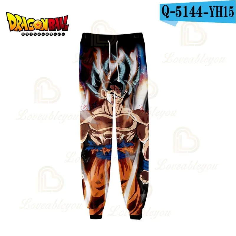 Goku Vegeta IV Super Saiyan Casual Trousers Dragon Ball Z Jogging Pants Broly Printed Sweatpant Workout Running Sport Clothing