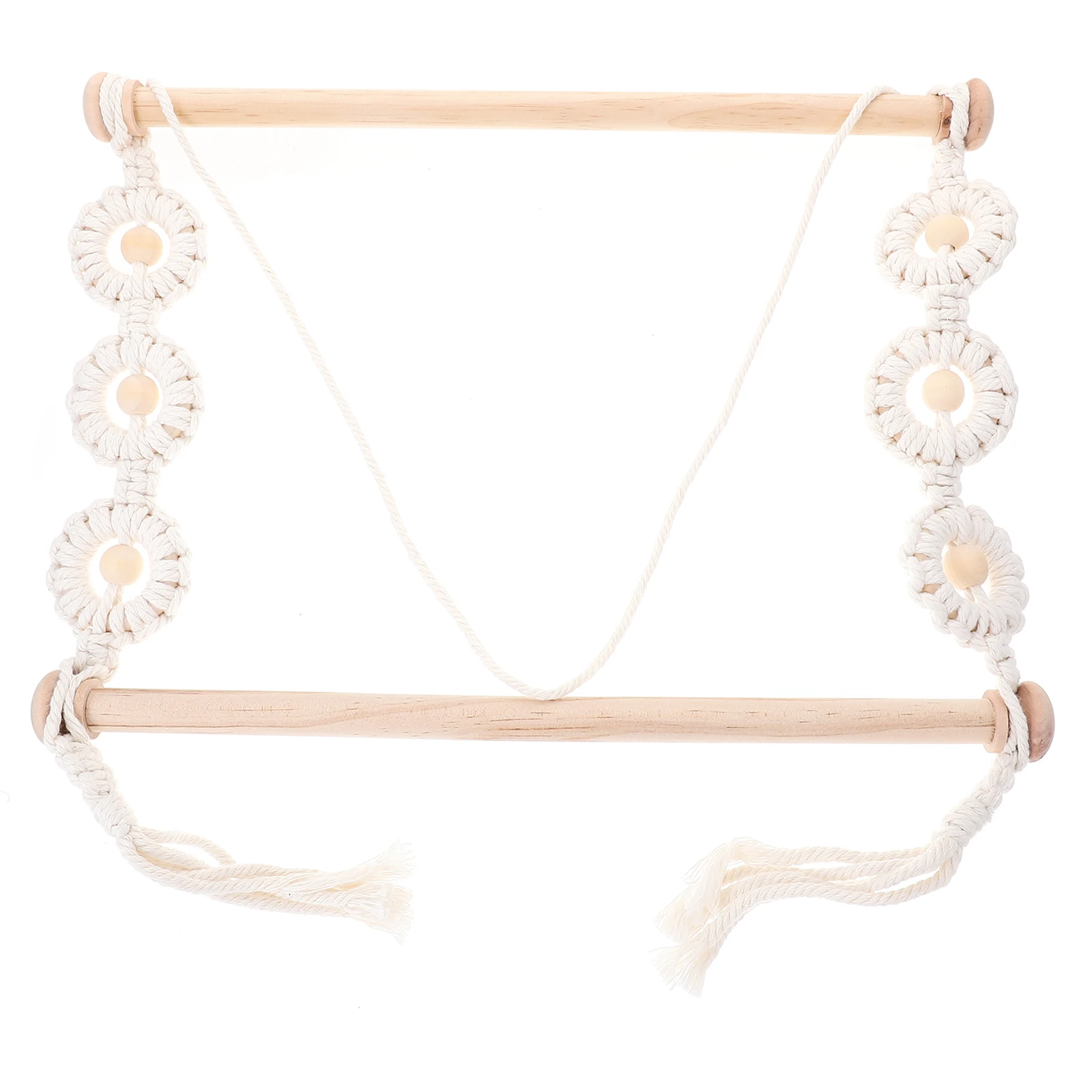 

Bohemian Cotton Rope H Woven Hair Claw Clip ganizer Storage Rack 2 Layers Removable Bedroom Decor Hair Accessories Storage