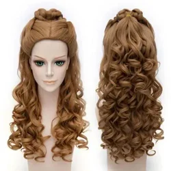 Cinderella Charming Long Wavy Fluffy Synthetic Stylish Brown Cosplay Wig