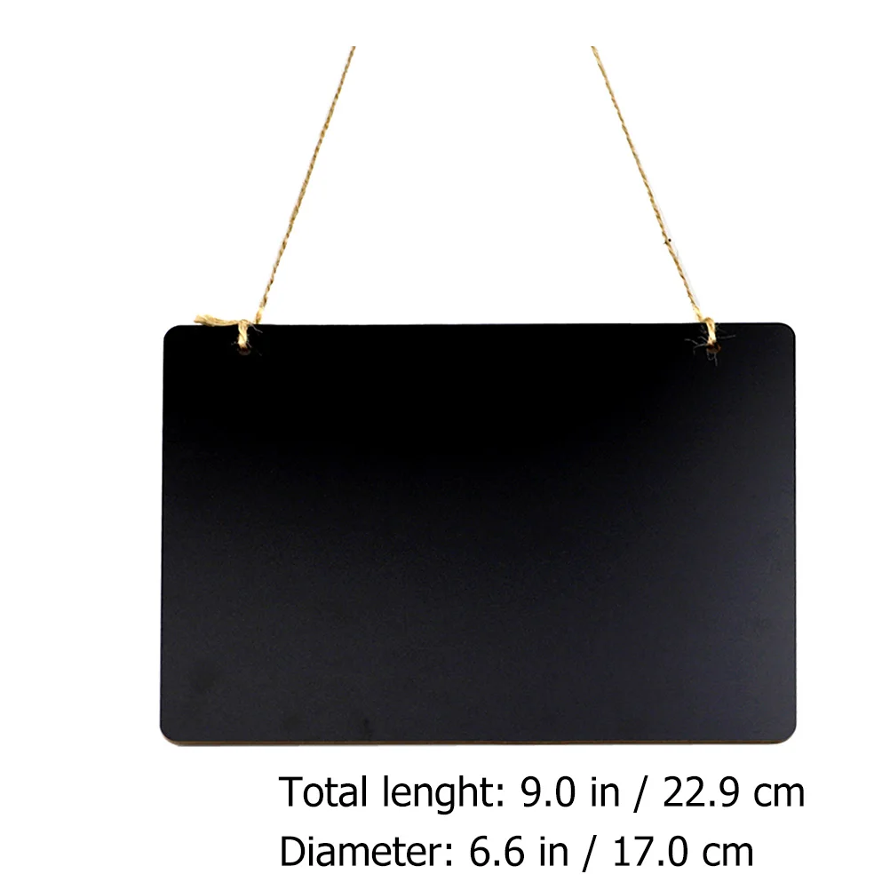 

2Pcs Mini Chalkboard Double Sided Blackboard Hanging Decor Office Wall Double Sides Chalkboard Sign Small Board Notice Display