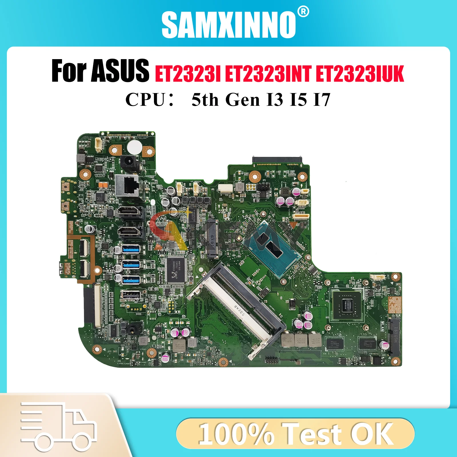 

ET2323I Материнская плата для ноутбука ASUS AIO ET2323IUK ET2323INT ET2323 ET2323IUT Материнская плата с процессором I3 I5 I7 100% тестирование ОК быстрая доставка