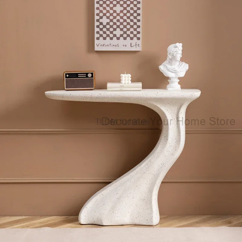 

Nordic Cement Console Tables for Entrance Hall Table Against Wall Ins Creative Light Luxury Household Console Table for Corridor