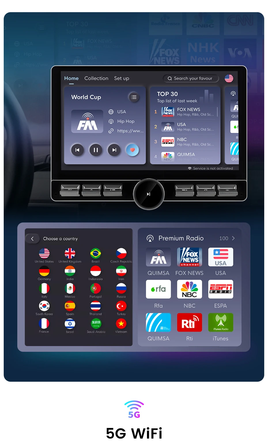 Junsun 10 Zoll drehbarer IPS-Touchscreen 1 Din Universal Wireless für Apple Carplay Android Auto Autoradio Androidauto Stereo Multimedia-Videoplayer Smart Intelligent Systems GPS-Navigation Head Unit Autoradio WIFI BT 4G WIFI FM AM DSP RDS SWC – Detail 16