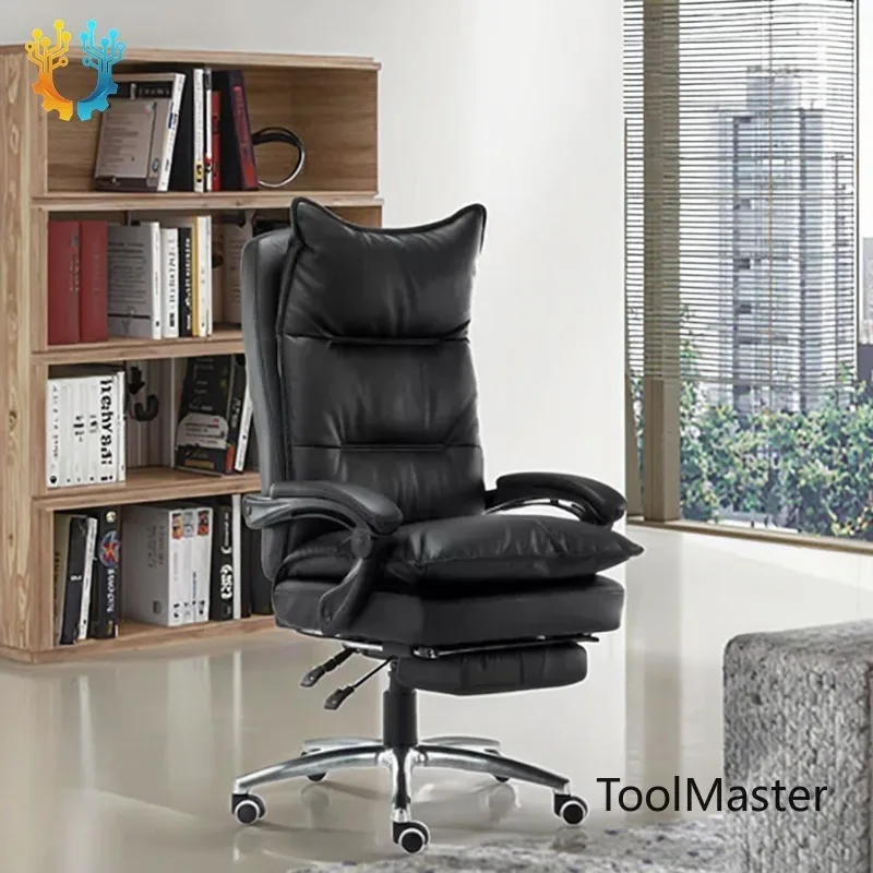 

[2026]Modern Ergonomics Executive Office Chair With Footrest Lumbar Support Leather Massage Extendable Wholesale Healthy Manager