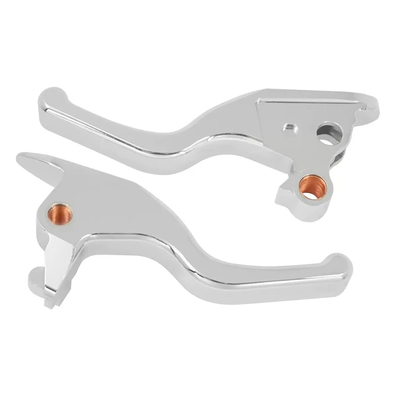 Super Sale Motorcycle Brake Clutch Levers 3 Fingers Short Levers for Harley Softail Breakout Fat Boy Low Rider FXBB 18-24 Chrome