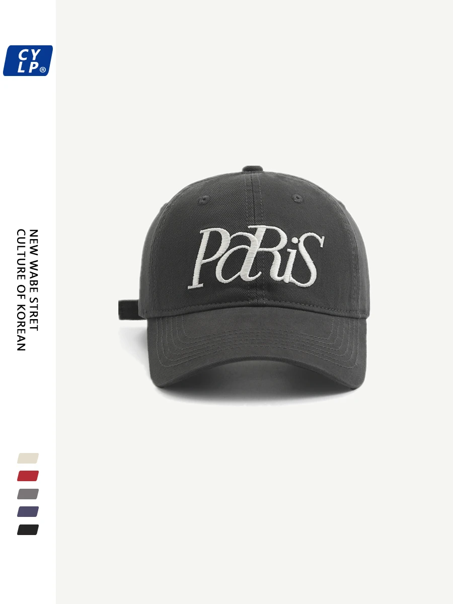 Embroidered Hip Hop Baseball Cap for Men and Women Korean Style All-Matching Ins Peaked Cap for Spring and Summer