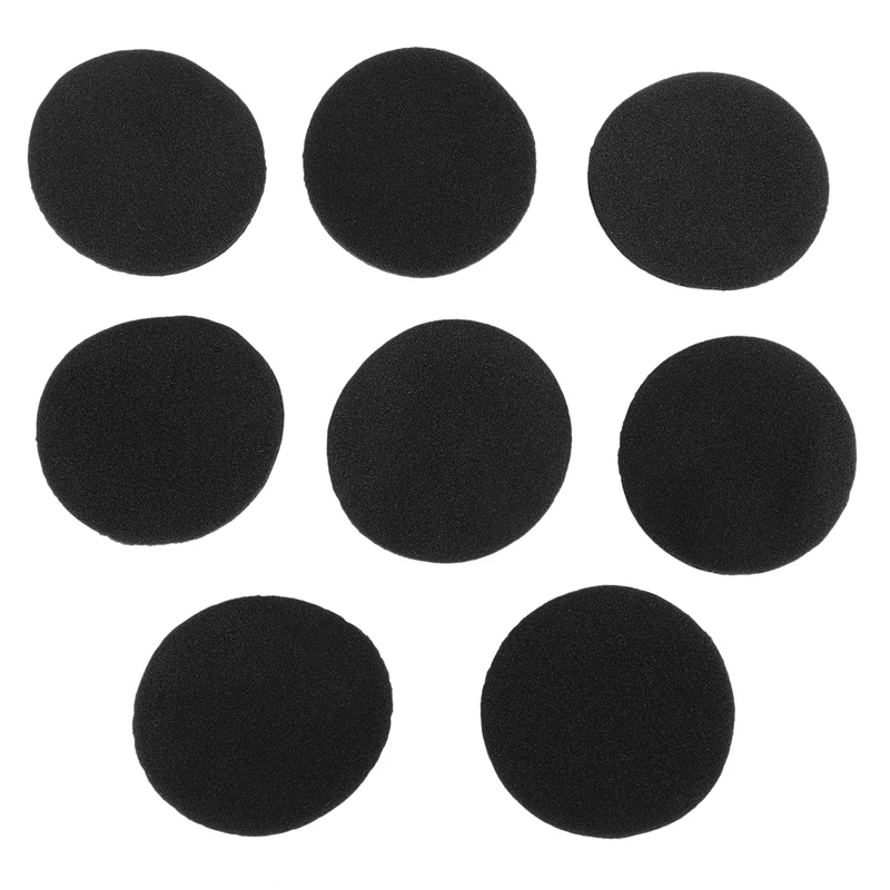 4 Pair 60mm Replacement Ear Foam Earphone Pad Covers for Headset Headphone Black