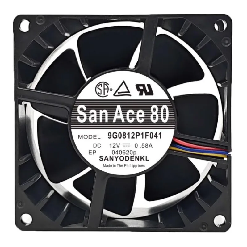 

Новый вентилятор-кулер для Sanyo 9G0812P1F041 8038 8 см 12 В 0,58 А 4-проводной охлаждающий вентилятор с ШИМ с контролем температуры 80*80*38 мм