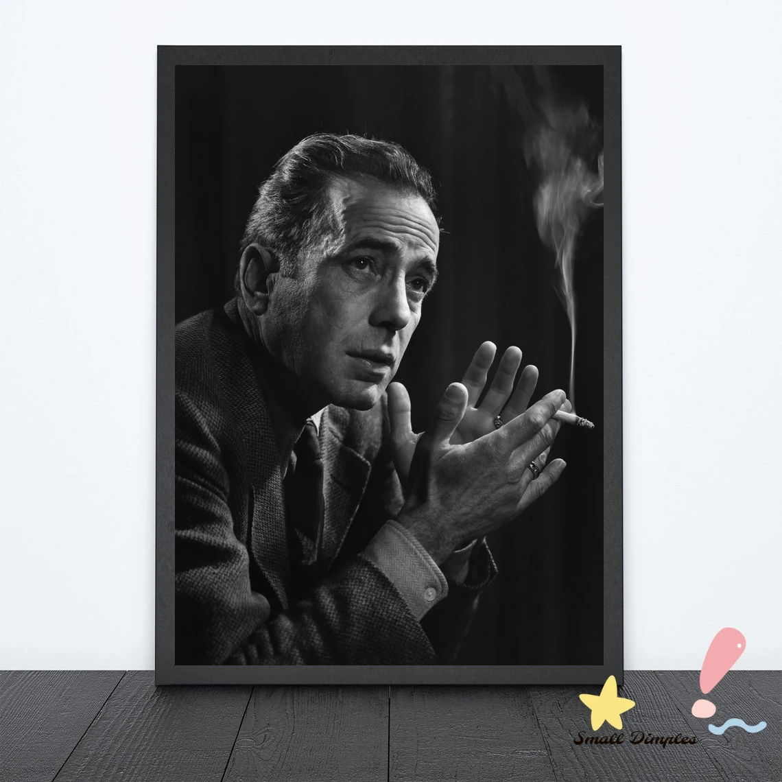 

Humphrey Bogart Movie Star Poster Canvas Art Print Home Decoration Wall Painting ( No Frame )